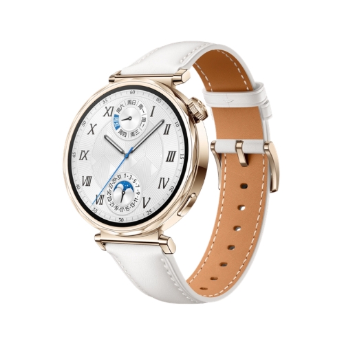 华为手表 WATCH GT 5 JNA-B19 41mm(白色复合素皮表带).珍珠白